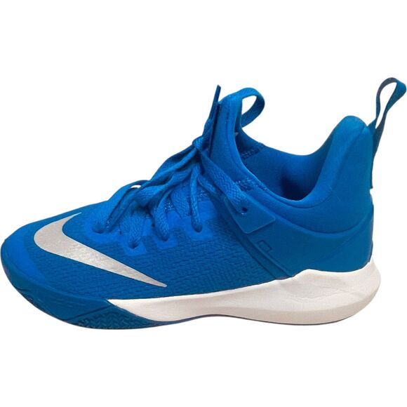 Nike | Zoom Shift Game Royal Metallic Silver Basketball Shoes Size 5 Y | GUC - Picture 1 of 9